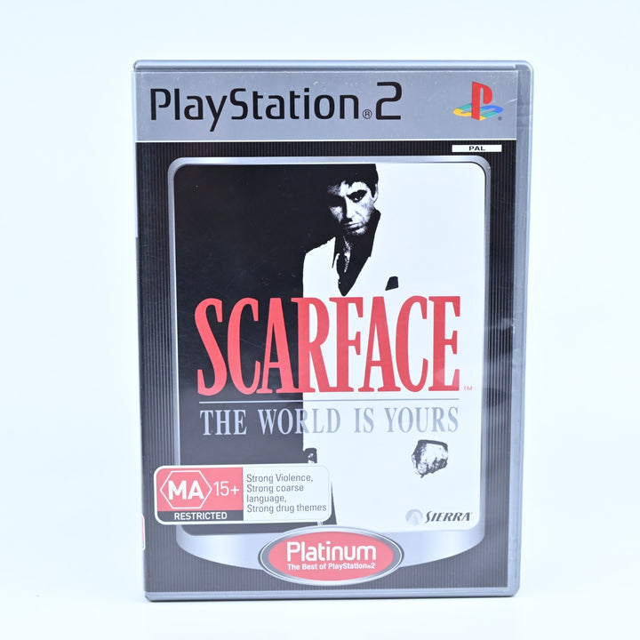 Scarface: The World is Yours - Sony Playstation 2 / PS2 Game + Manual - PAL