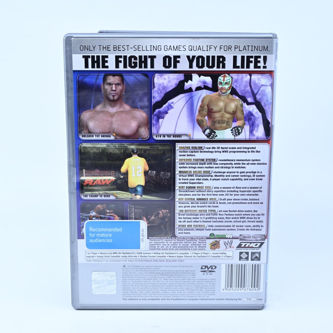 WWE SmackDown! vs Raw 2006 - Sony Playstation 2 / PS2 Game + Manual - PAL