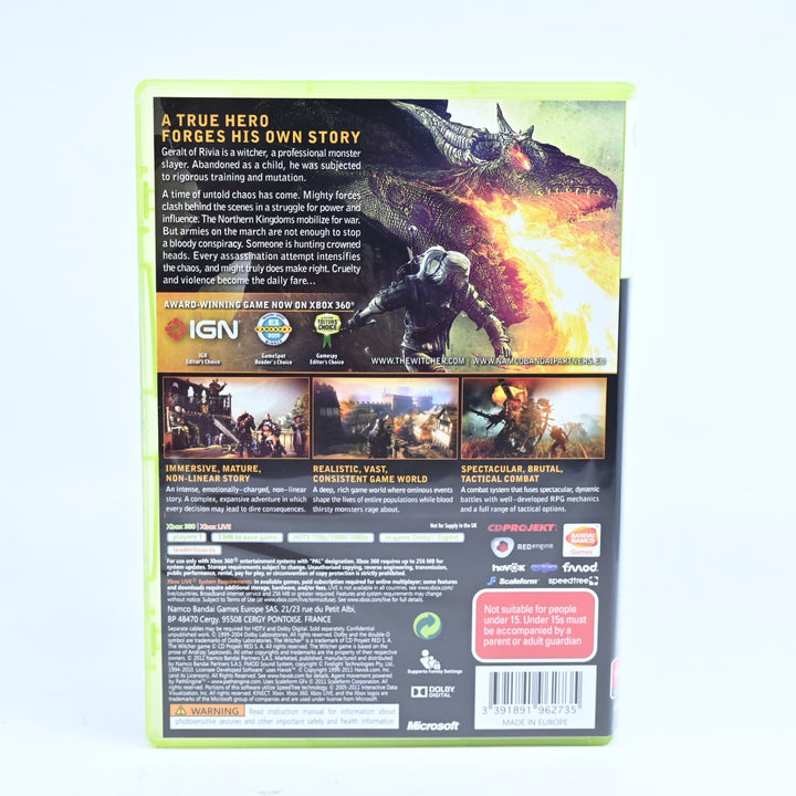 The Witcher 2: Assassins of King Enhanced Edition - Xbox 360 Game + Manual
