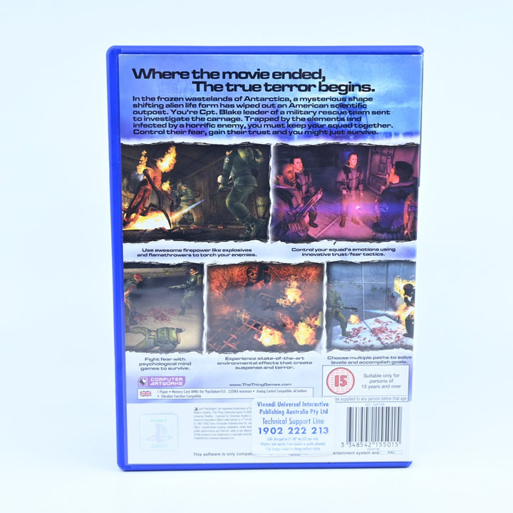 The Thing - Sony Playstation 2 / PS2 Game + Manual - PAL - MINT DISC!