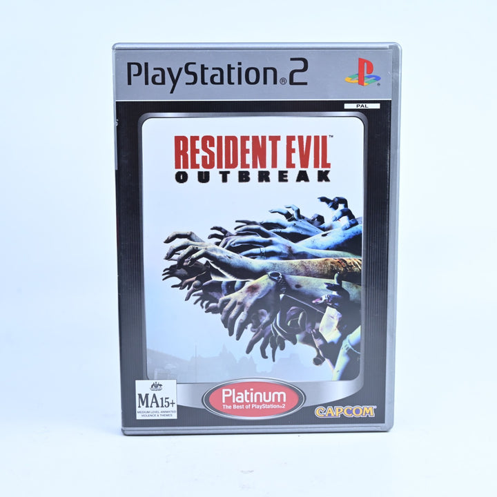 Resident Evil Outbreak - Sony Playstation 2 / PS2 Game + Manual - PAL