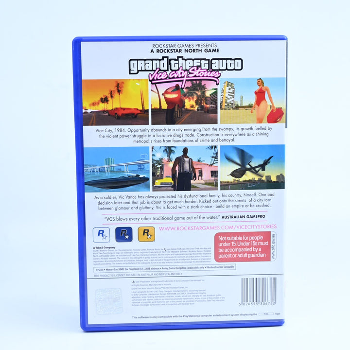 Grand Theft Auto: Vice City Stories - Playstation 2 / PS2 Game + Manual + Map