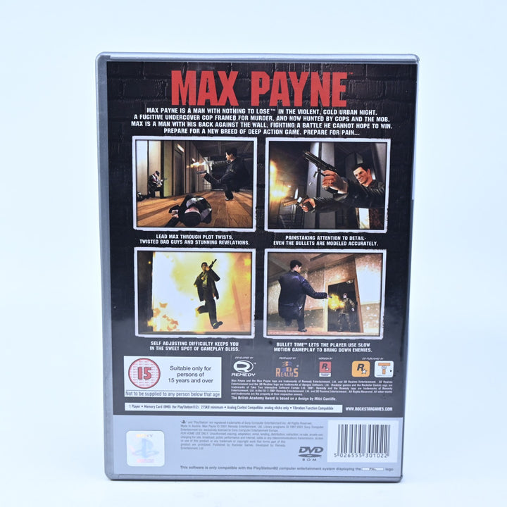 Max Payne - Sony Playstation 2 / PS2 Game - PAL - MINT DISC!