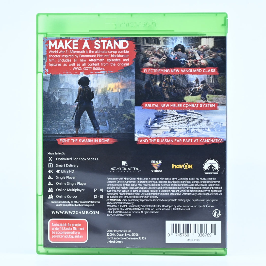 World War Z Aftermath - Xbox Series X / Xbox One Game - PAL - FREE POST!
