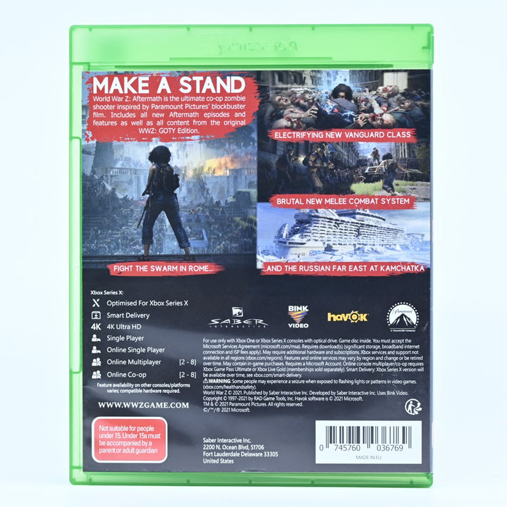 World War Z Aftermath - Xbox Series X / Xbox One Game - PAL - FREE POST!