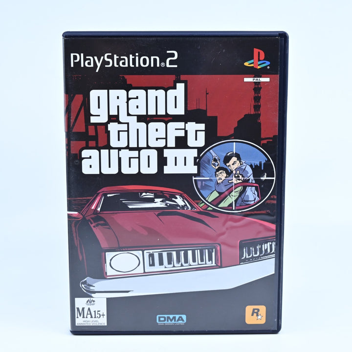 Grand Theft Auto III 3 - Sony Playstation 2 / PS2 Game + Manual - No Map - PAL
