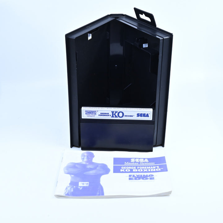 George Foreman's KO Boxing - Sega Master System Game + Manual - PAL