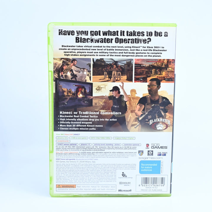 Blackwater - Xbox 360 Game + Manual - PAL - MINT DISC!