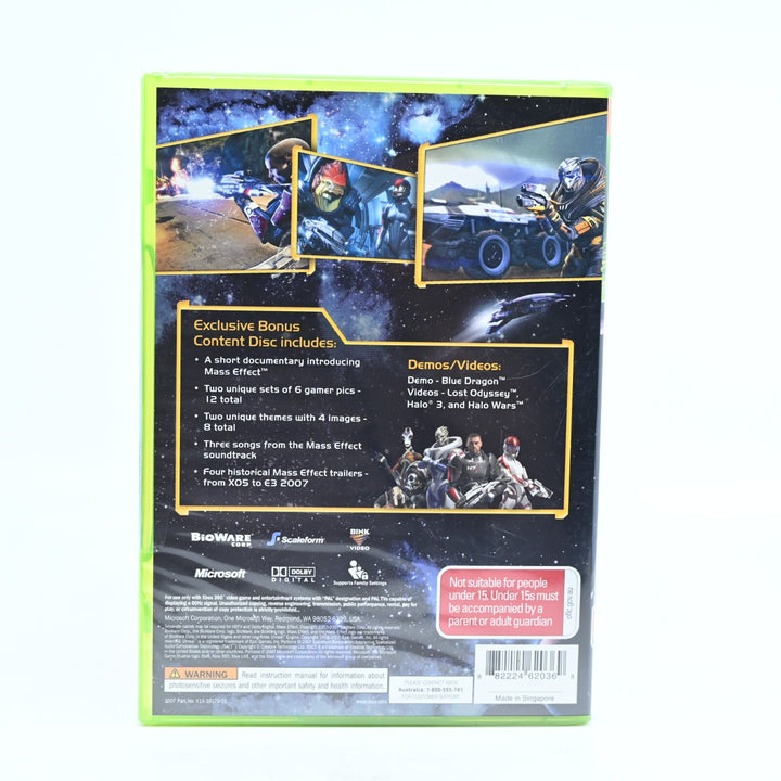 SEALED! Mass Effect Pre-Order Bonus Content Disc - Xbox 360 - DVD - PAL