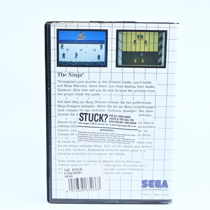 The Ninja - Sega Master System Game - No Manual - PAL - FREE POST!