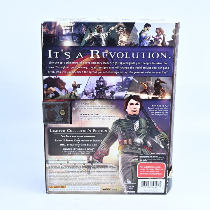 Fable III 3 Limited Collector's Edition - Xbox 360 Game + Manual - PAL