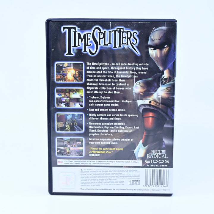Time Splitters - Sony Playstation 2 / PS2 Game - No Manual - PAL - MINT DISC!