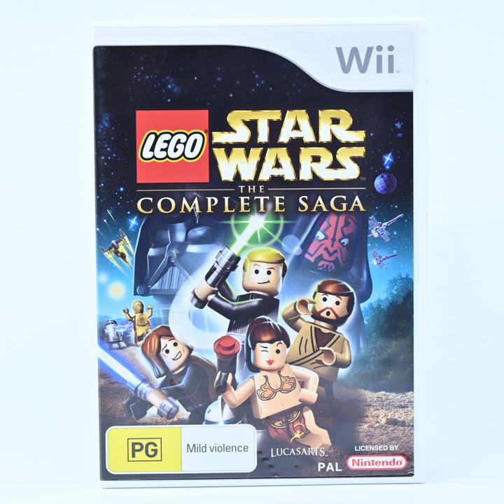 LEGO Star Wars: The Complete Saga - Nintendo Wii Game + Manual - MINT DISC