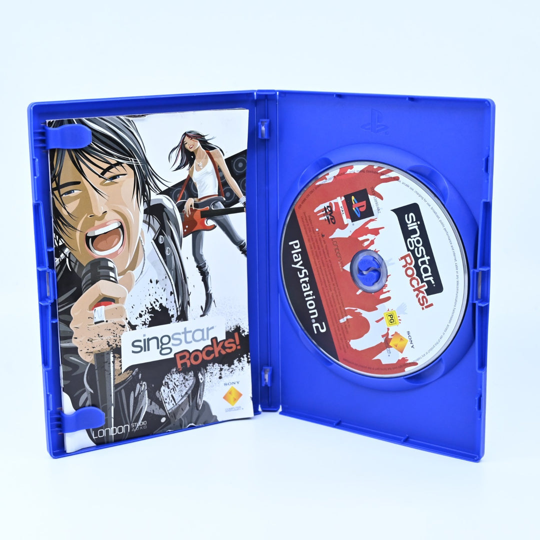 Singstar Rocks! - Sony Playstation 2 / PS2 Game + Manual - PAL - MINT DISC!