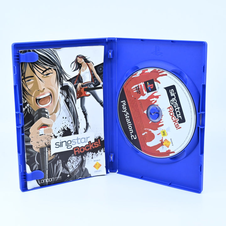 Singstar Rocks! - Sony Playstation 2 / PS2 Game + Manual - PAL - MINT DISC!