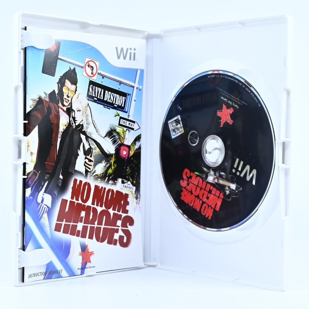 No More Heroes - Nintendo Wii Game + Manual - PAL - MINT DISC!