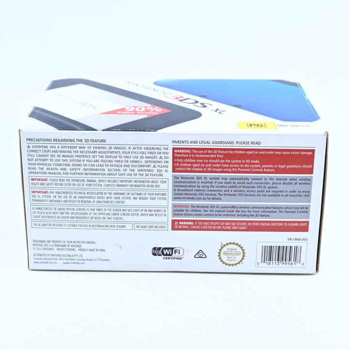 SPR-001(EUR) - Blue / Black Nintendo 3DS XL Boxed Console - PAL - FREE POST!