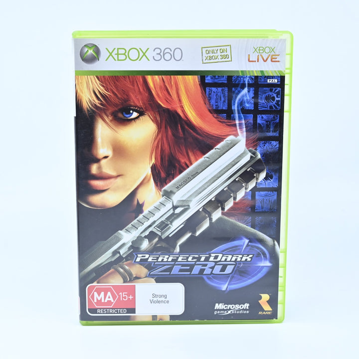 Perfect Dark Zero - Xbox 360 Game + Manual - PAL - MINT DISC!