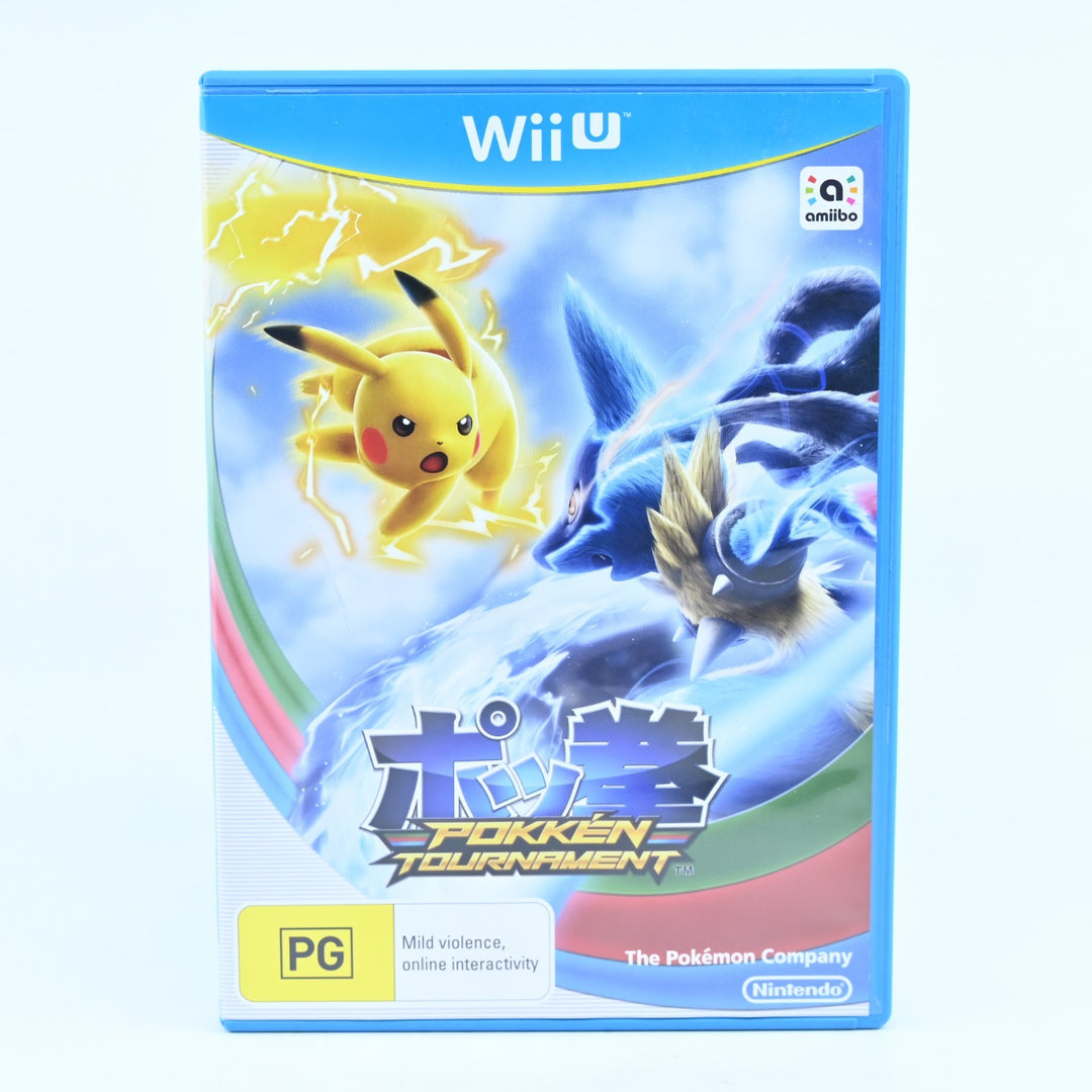 Pokken Tournament - No Amiibo Card - Nintendo Wii U Game - PAL - FREE POST!
