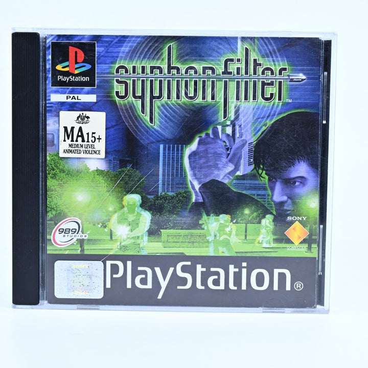 Syphon Filter - Sony Playstation 1 / PS1 Game + Manual - PAL - MINT DISC!
