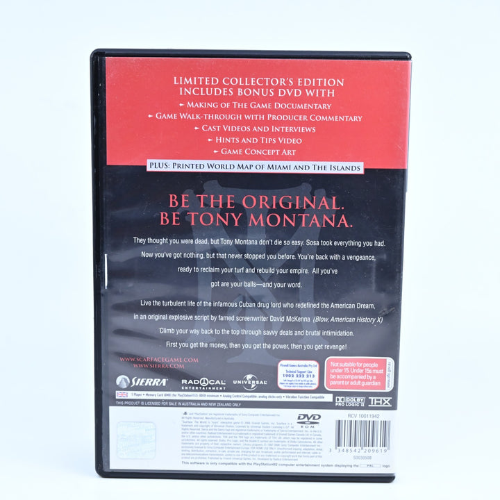 Scarface: The World Is Yours Collectors Edition - PS2 Game + Manual, Map & Bonus