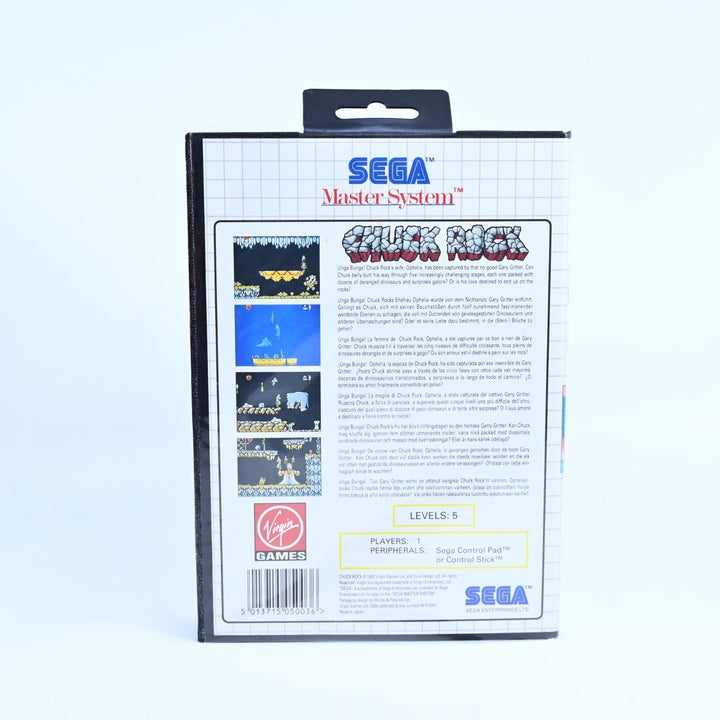 Chuck Rock - Sega Master System Game - No Manual - PAL - FREE POST!