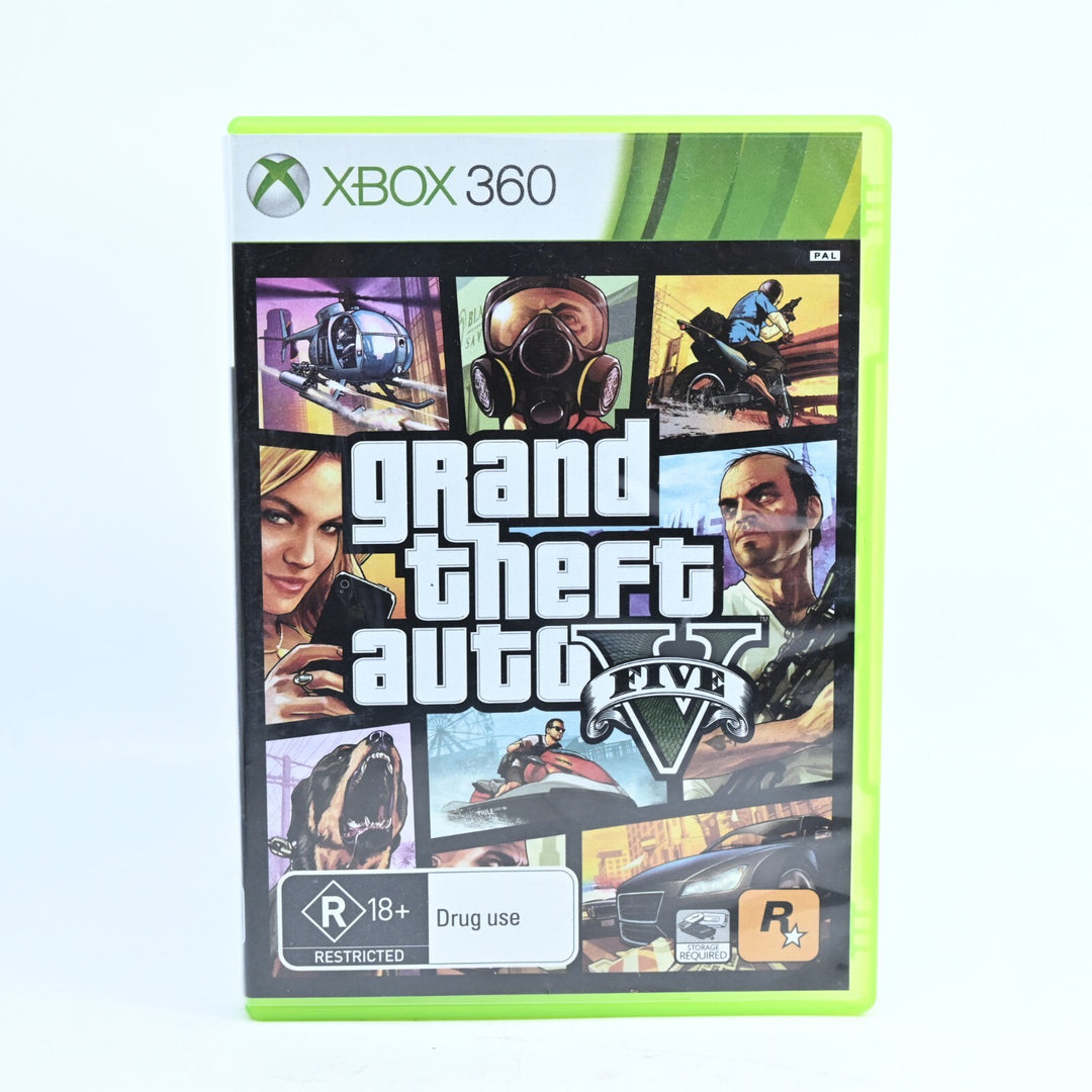 Grand Theft Auto V 5 - Xbox 360 Game - No Manual or Map - PAL - MINT DISC!