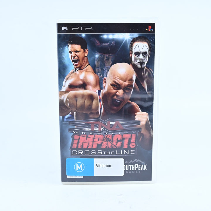 TNA iMPACT!: Cross the Line - Sony PSP Game - No Manual - FREE POST!