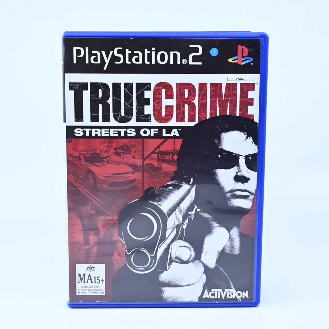 True Crime Streets of LA - Sony Playstation 2 / PS2 Game + Manual - PAL