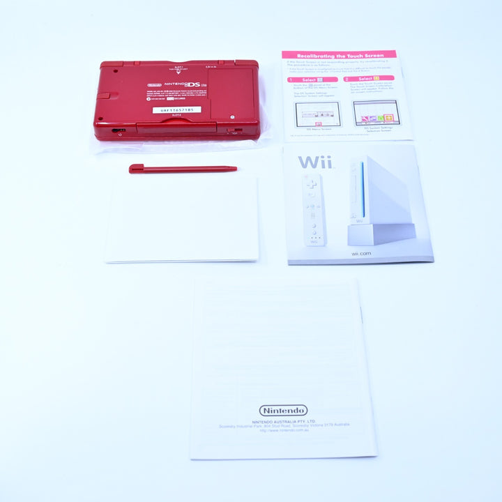 UNUSED! Special Limited Edition Mario Red - Nintendo DS Lite Boxed Console