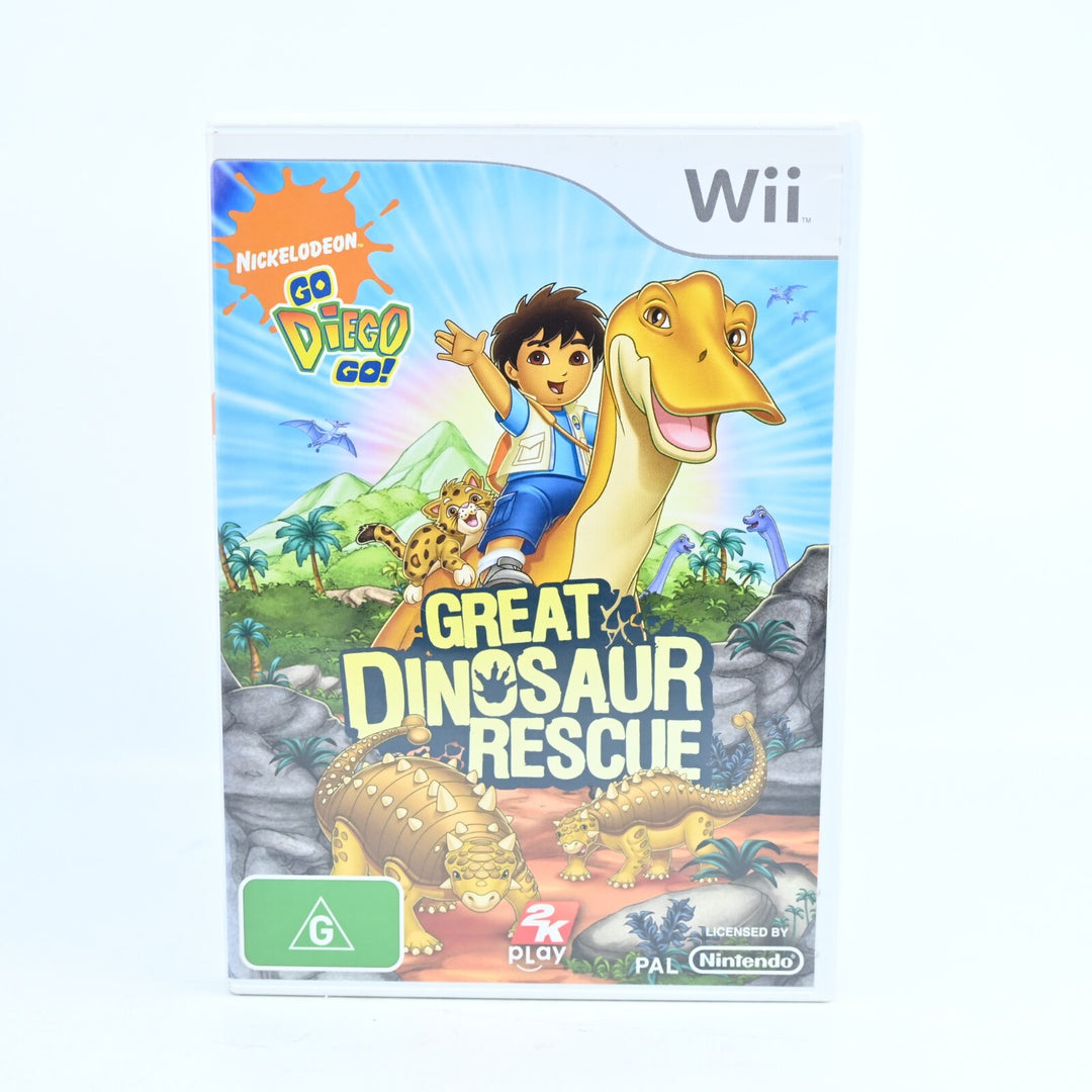 Go Diego Go! Great Dinosaur Rescue - Nintendo Wii Game + Manual - PAL