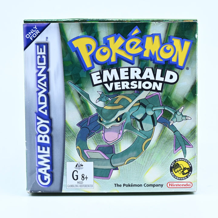 Pokemon Emerald Version - GBA Boxed Game - PAL - FREE POST! ORIGINAL BAGGIE!