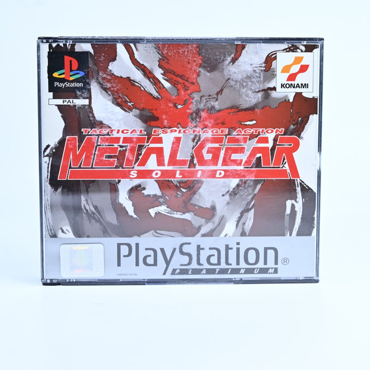 Metal Gear Solid - Sony Playstation 1 / PS1 Game + Manual - PAL - MINT DISC!