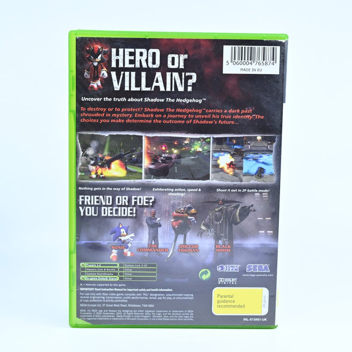 Shadow the Hedgehog - Original Xbox Game - No Manual - PAL - MINT DISC!