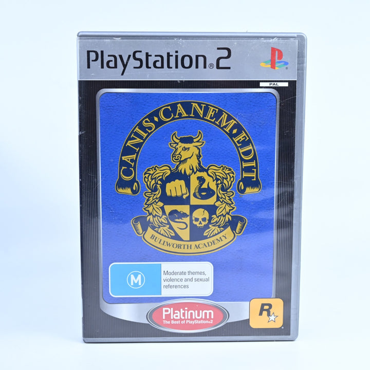 Canis Canem Edit - Bully - Sony Playstation 2 / PS2 Game + Manual + Map - PAL