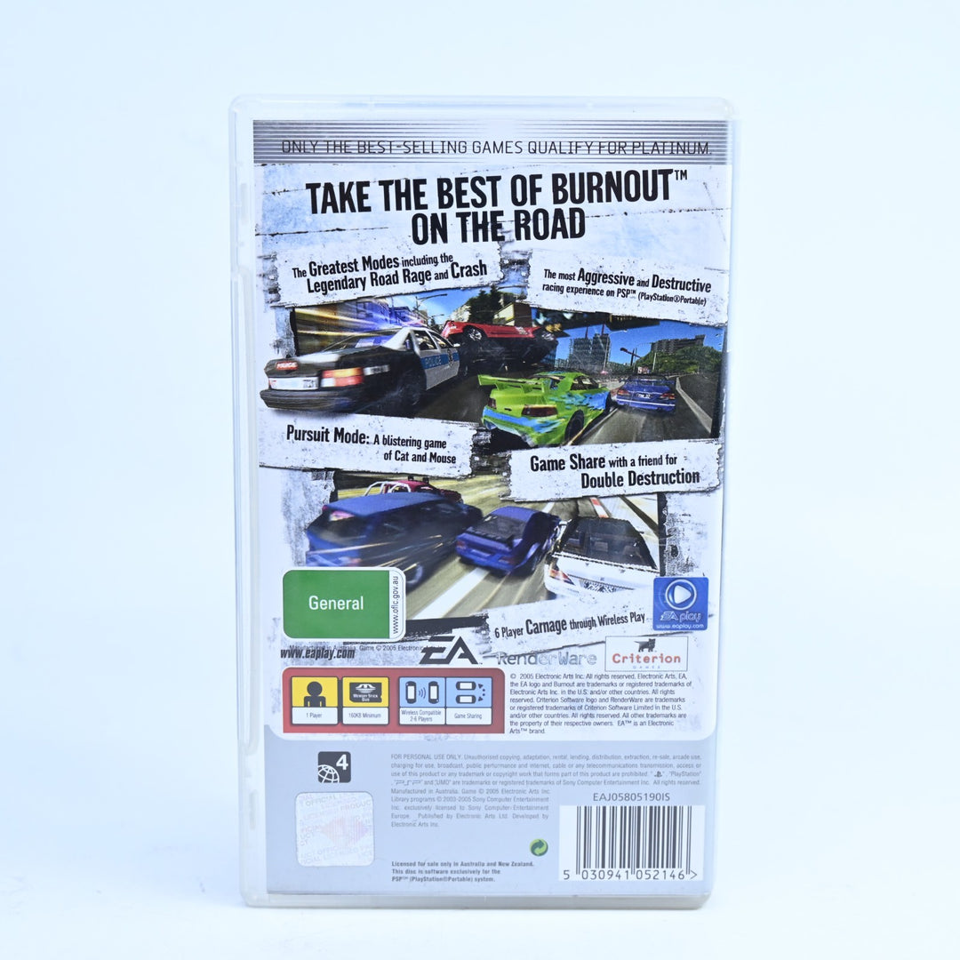 Burnout Legends - Sony PSP Game + Manual - FREE POST!