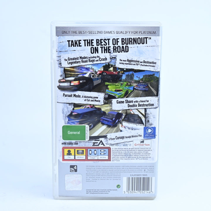 Burnout Legends - Sony PSP Game + Manual - FREE POST!