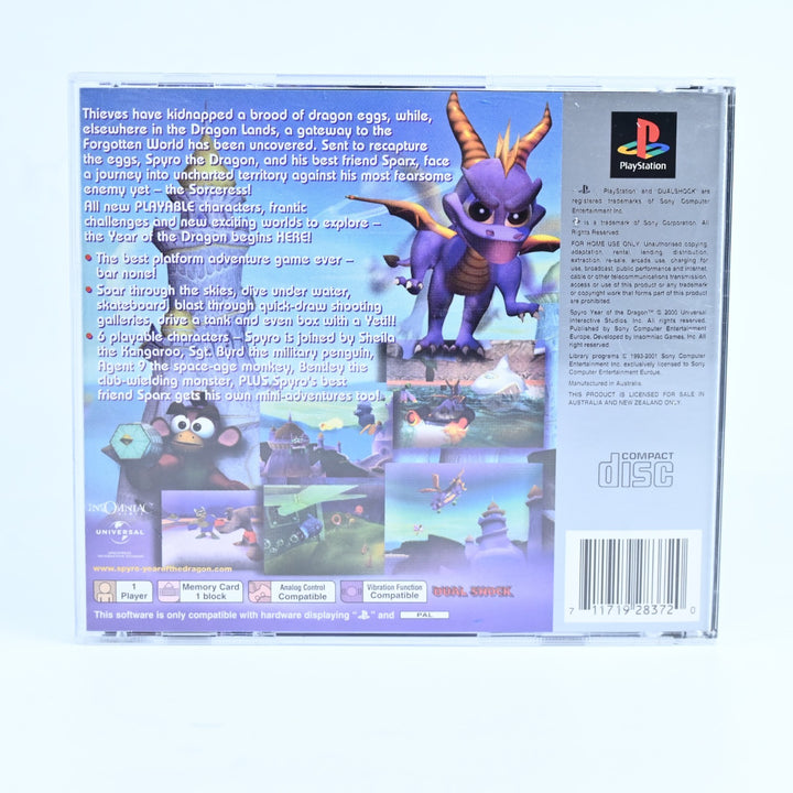 Spyro: Year of the Dragon - Sony Playstation 1 / PS1 Game + Manual - PAL