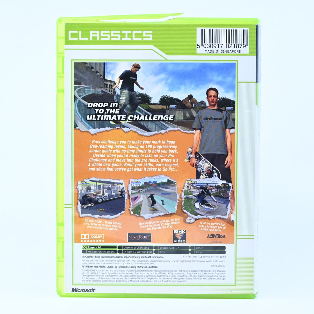 Tony Hawk's Pro Skater 4 - Original Xbox Game + Manual - PAL - MINT DISC!