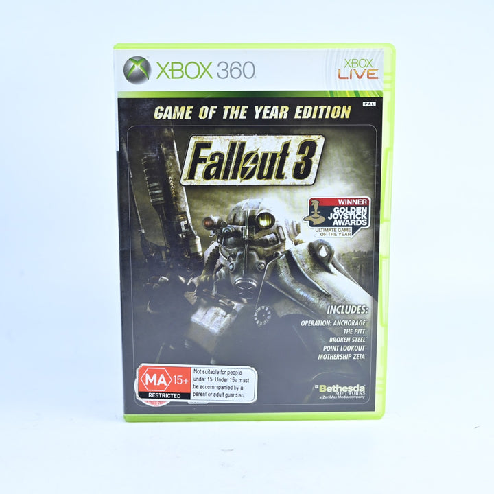 Fallout 3 - GOTY Edition - Xbox 360 Game - No Manual - PAL - MINT DISC!