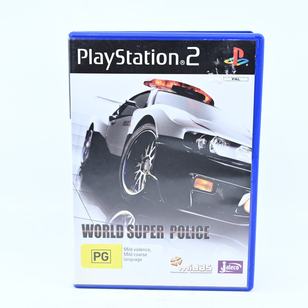 World Super Police - Sony Playstation 2 / PS2 Game + Manual - PAL