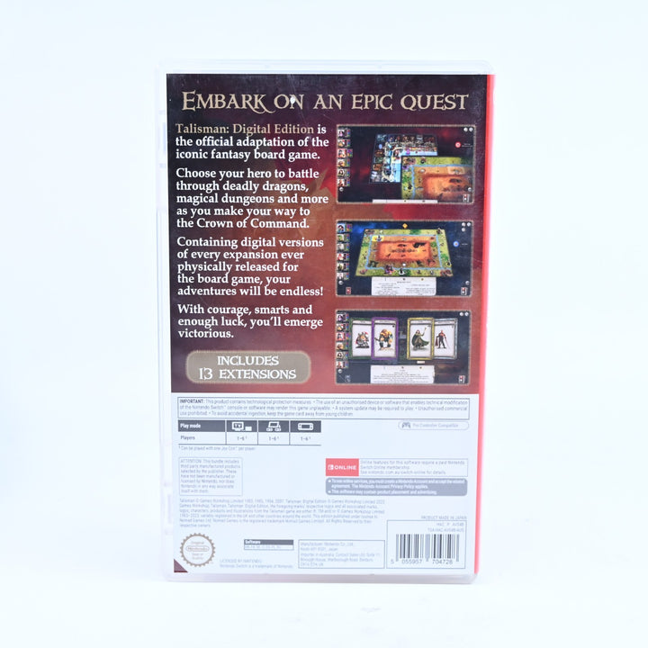 Talisman: Digital Edition - Nintendo Switch Game - FREE POST!