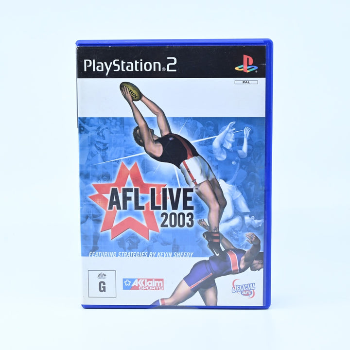 AFL Live 2003 - Sony Playstation 2 / PS2 Game - No Manual - PAL - MINT DISC!