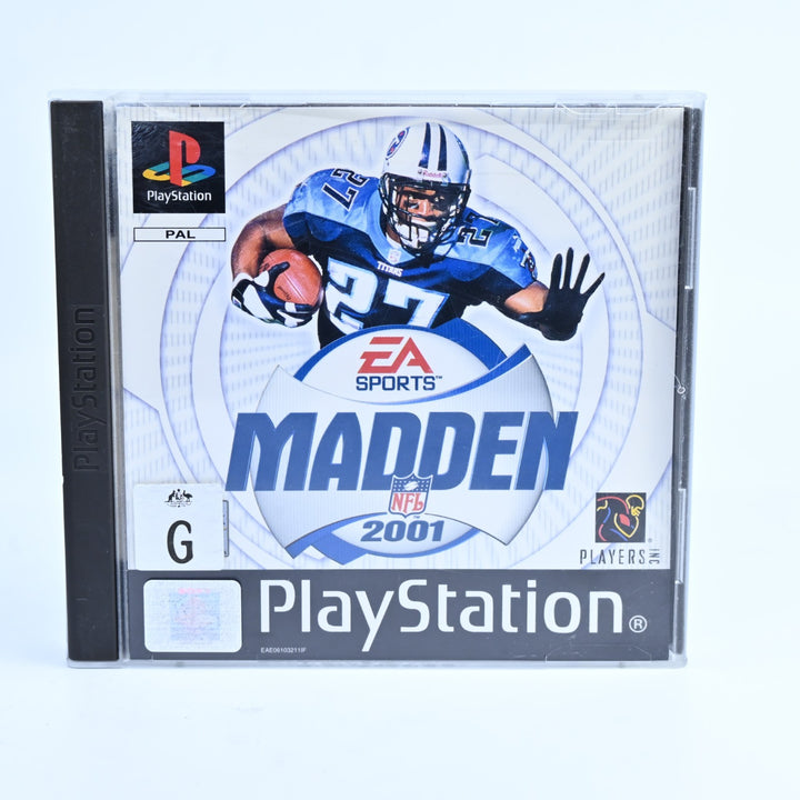 Madden NFL 2001 - Sony Playstation 1 / PS1 Game + Manual - PAL - MINT DISC!
