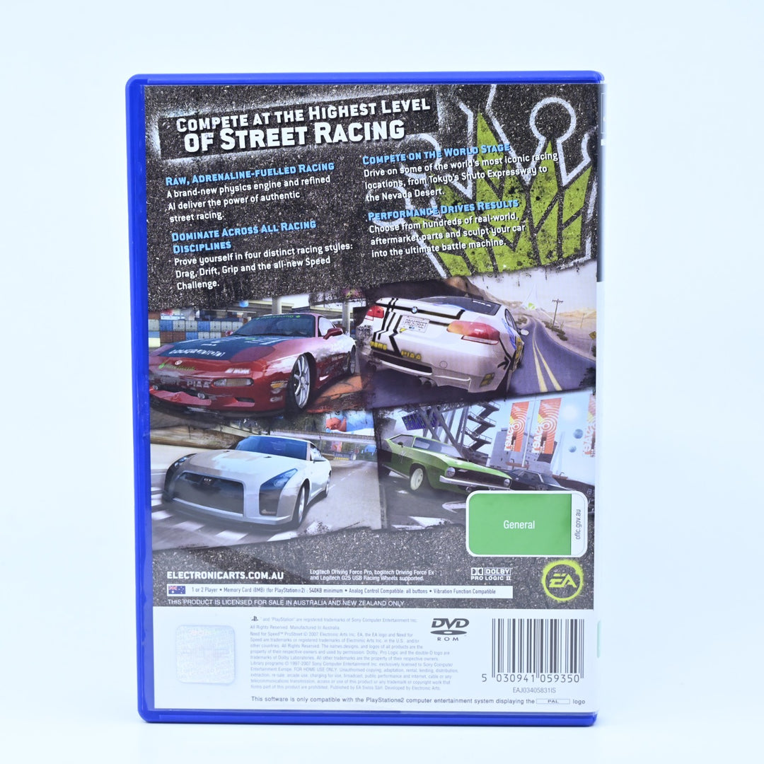 Need for Speed: ProStreet - Sony Playstation 2 / PS2 Game + Manual - PAL