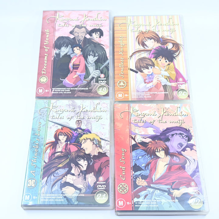 Rurouni Kenshin - Volumes 1 to 22 Complete - Region  4 - Anime DVDs