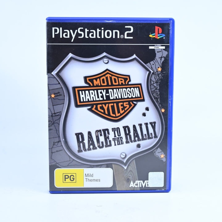 Harley Davidson Motor Cycles: Race To The Rally - PS2 Game + Manual - PAL