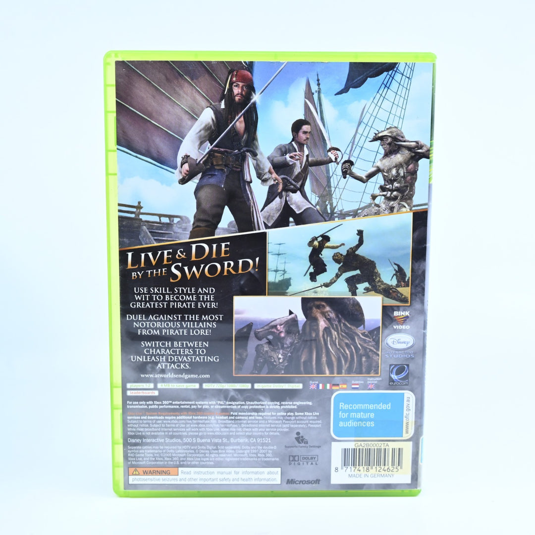 Pirates Of The Caribbean At Worlds End - Xbox 360 Game + Manual - PAL