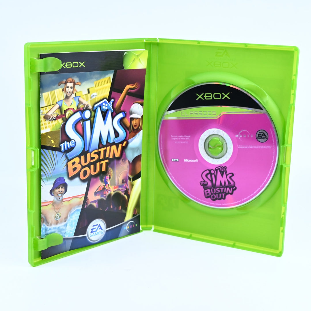 The Sims Bustin' Out - Original Xbox Game + Manual - PAL - MINT DISC!