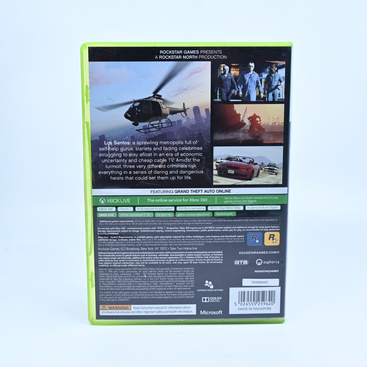 Grand Theft Auto V 5 - Xbox 360 Game + Manual + Map - Region Free - FREE POST!